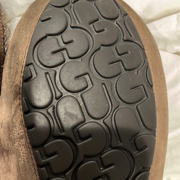 Ugg Mens slip on loafers brown and tan herringbone size 10 - Picture 5 of 11